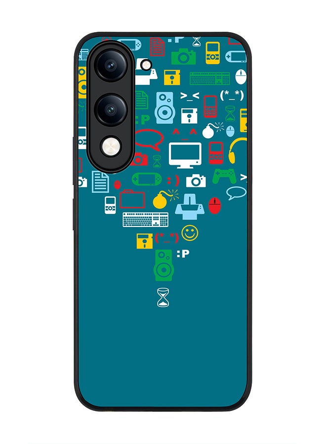 For vivo Y29s 5G / Y19s 5G Case,Slim fit Camera Protection, Shockproof Thin Phone cover  - Convergence (Green)